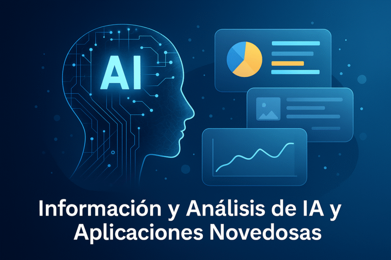Información y Análisis de IA y Aplicaciones Novedosas,